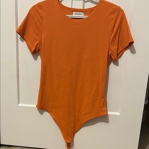 Babaton Orange Bodysuit